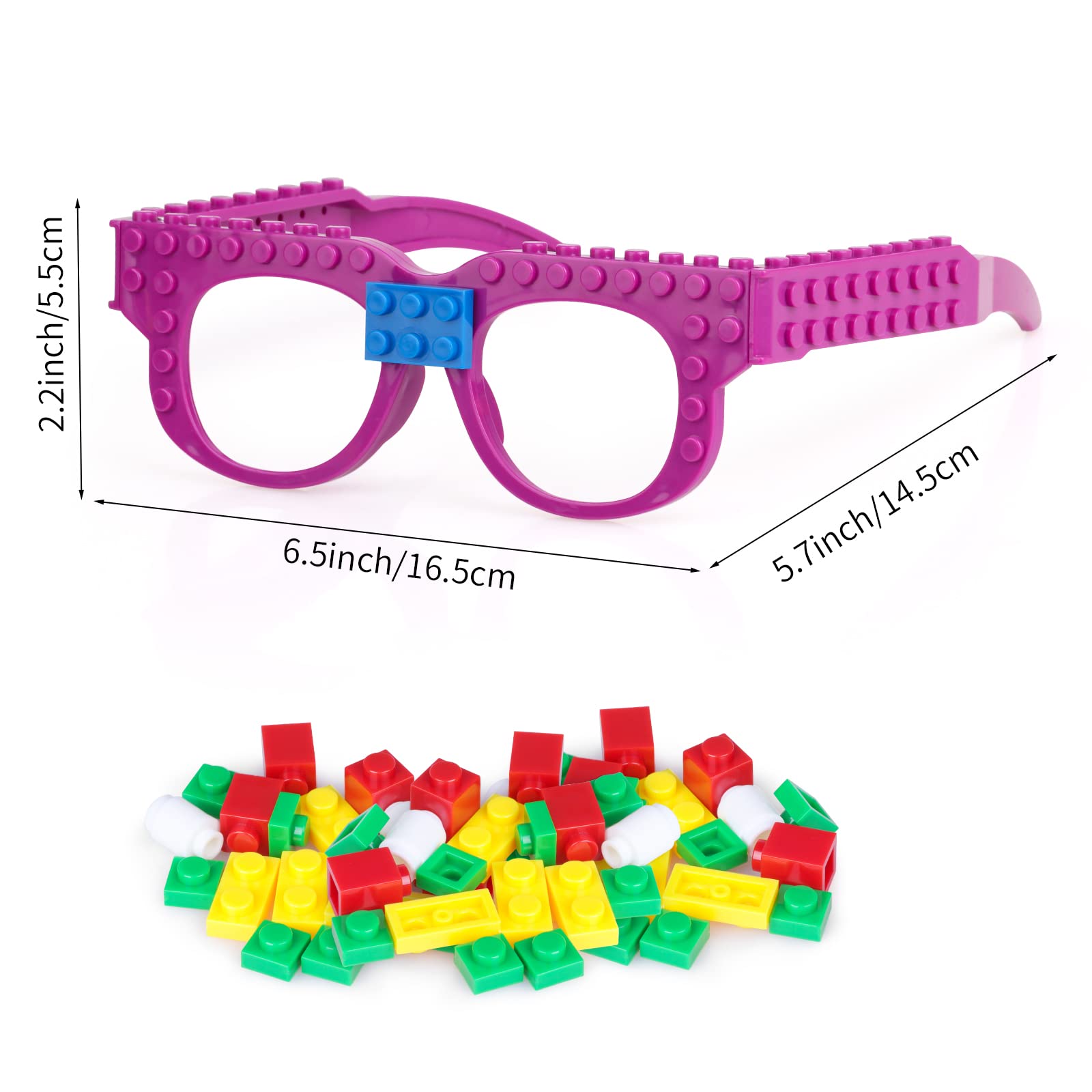 Hxezoc building bricks glasses bricks colors pack shows vibrant bricks for endless designs