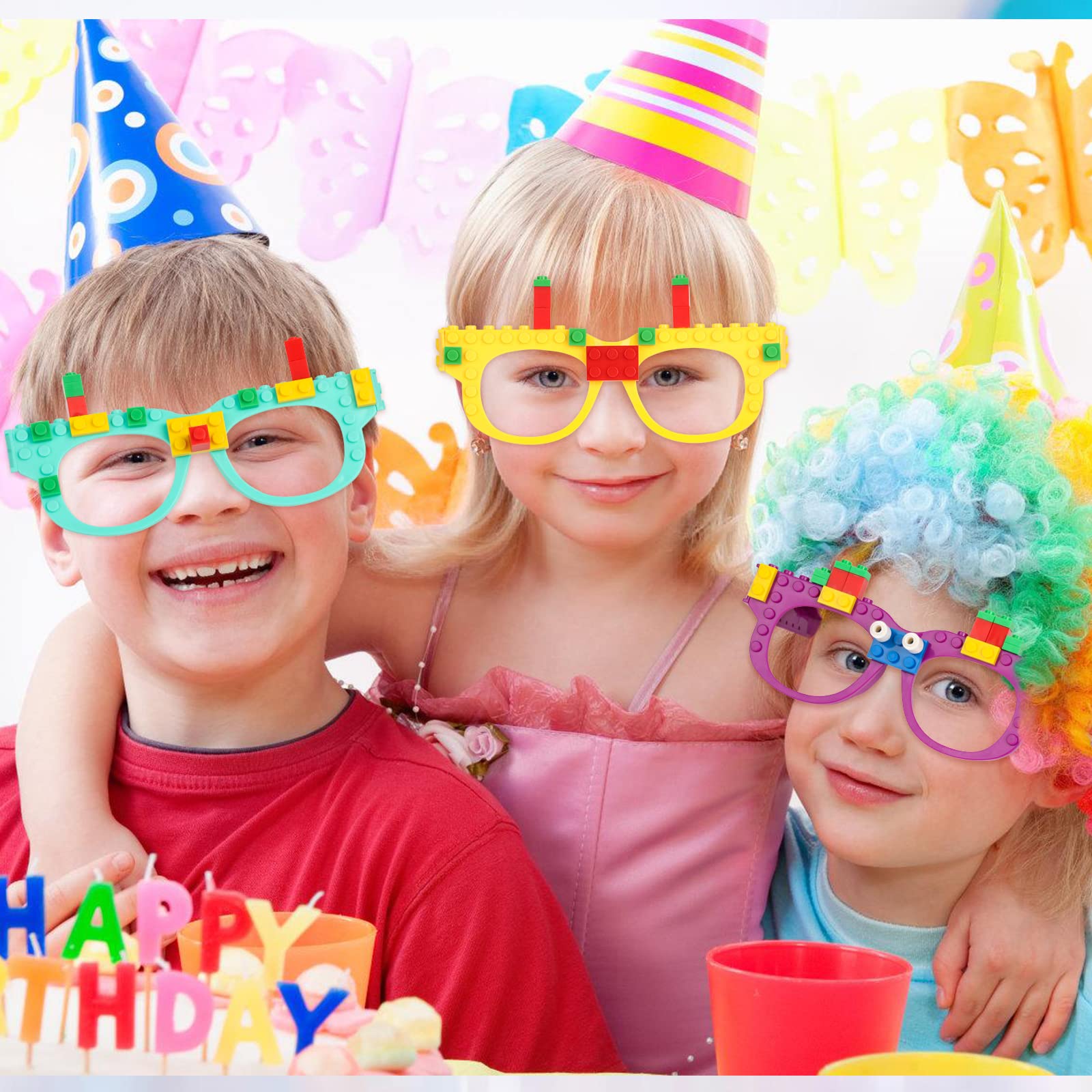 Hxezoc building bricks glasses durable-safe-material ensures long-lasting party fun