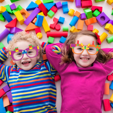 Hxezoc building bricks glasses family-play fosters creativity and shared memories