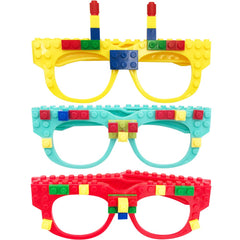 Hxezoc building bricks glasses frames in bright colors for party activities