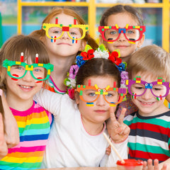 Hxezoc building bricks glasses kid-friendly plastic ensures safe, durable, and comfortable wear