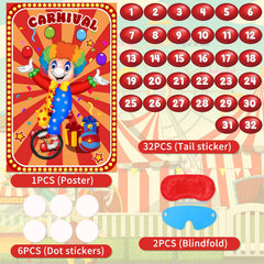 Hxezoc clown poster wall display to create carnival vibe at events.