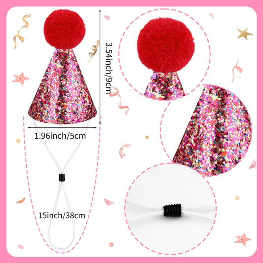 Hxezoc glitter mini hat variety patterns for colorful celebrations and photos.