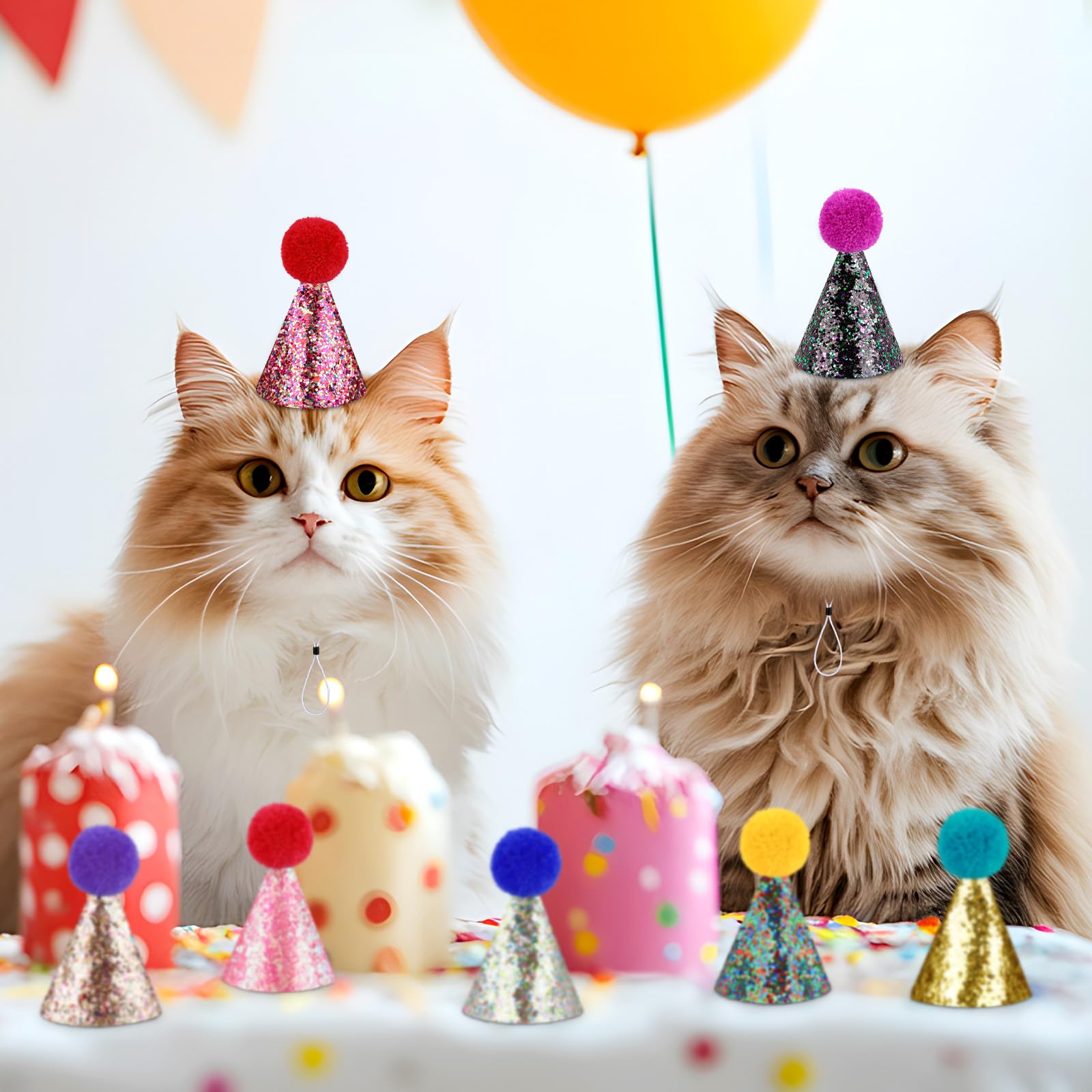 Hxezoc mini hat on a pet adds cute charm to celebrations.
