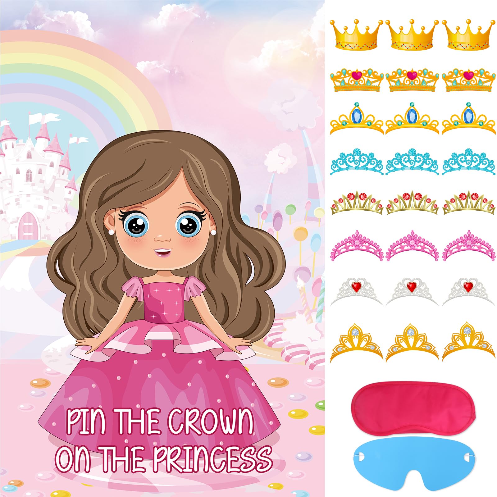 Hxezoc princess poster 29x19 inch boosts party decor and engagement.