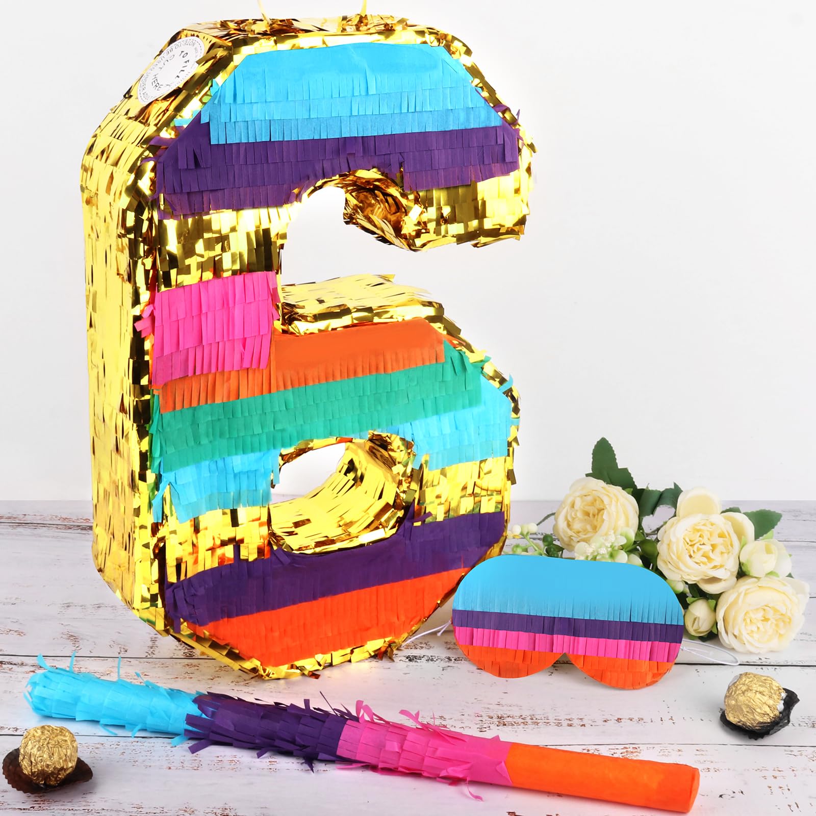 Hxezoc rainbow centerpiece doubles as decor and activity.