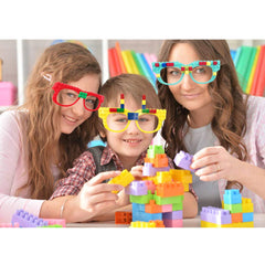 Non-toxic, durable plastic used in Hxezoc building bricks glasses