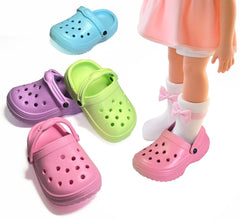 HXIELEC Macaron EVA material close-up, durable, waterproof doll shoes