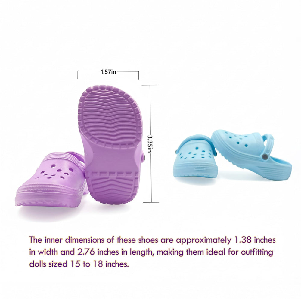 HXIELEC Macaron lavender doll shoes, front view, ideal for mix-and-match costumes