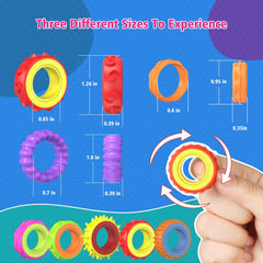 HYASIA fidget rings silicone detail with detachable band for versatility