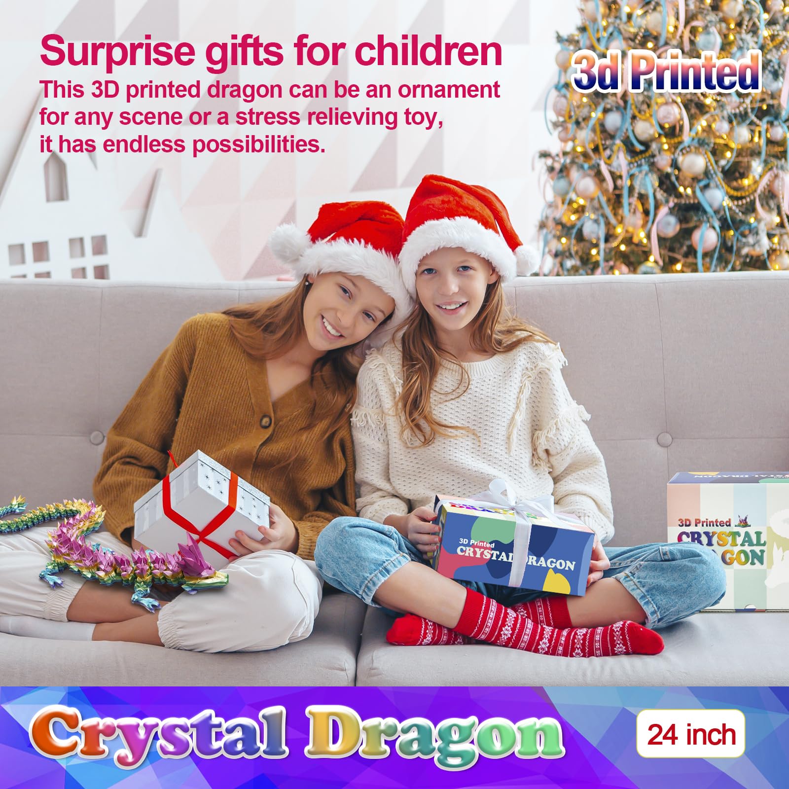 HyBaiS dragon glow display on shelf enhances room ambiance.