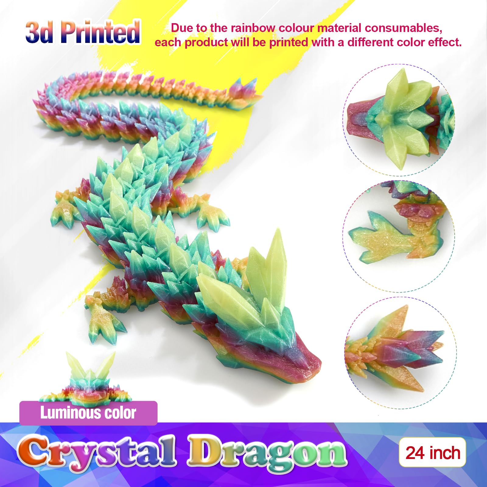 HyBaiS dragon glow on desk shows versatile home decor use.