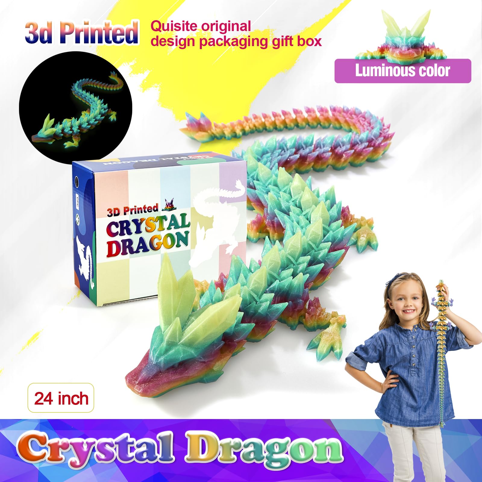 HyBaiS dragon glow PLA material provides safe eco-friendly construction.
