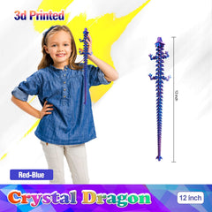 HyBaiS crystal dragon scales glitter under light for visual appeal.