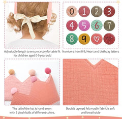 Hyber&Cara removable numbers 0-9 allows personalized age or milestone.