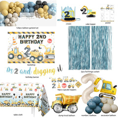 HYCSANBAO balloon garland adds playful construction flair to party decor