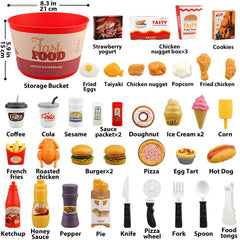 Hydeem hot dog toy with condiments for realistic meal role play.