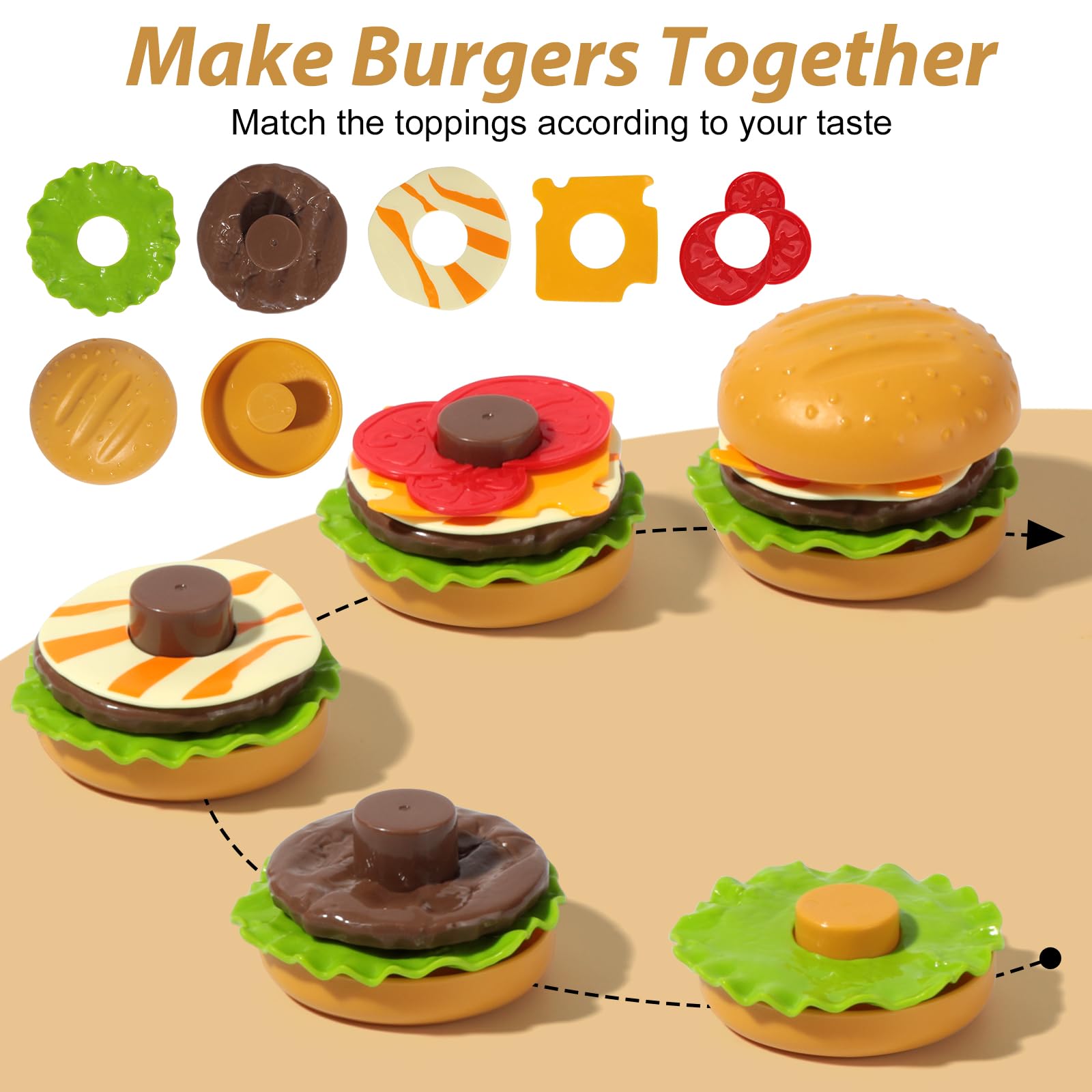 Hydeem colorful ice cream treats for imaginative dessert pretend play.