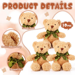 HyDren 25 cm plush bear perfect for hugging during stories.