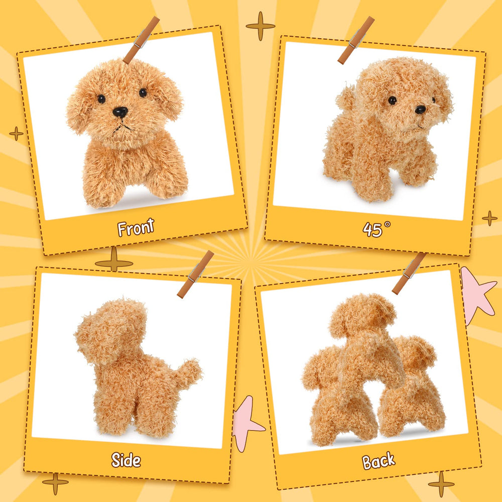 HyDren puppy plush with realistic fur texture for cozy, lifelike play.