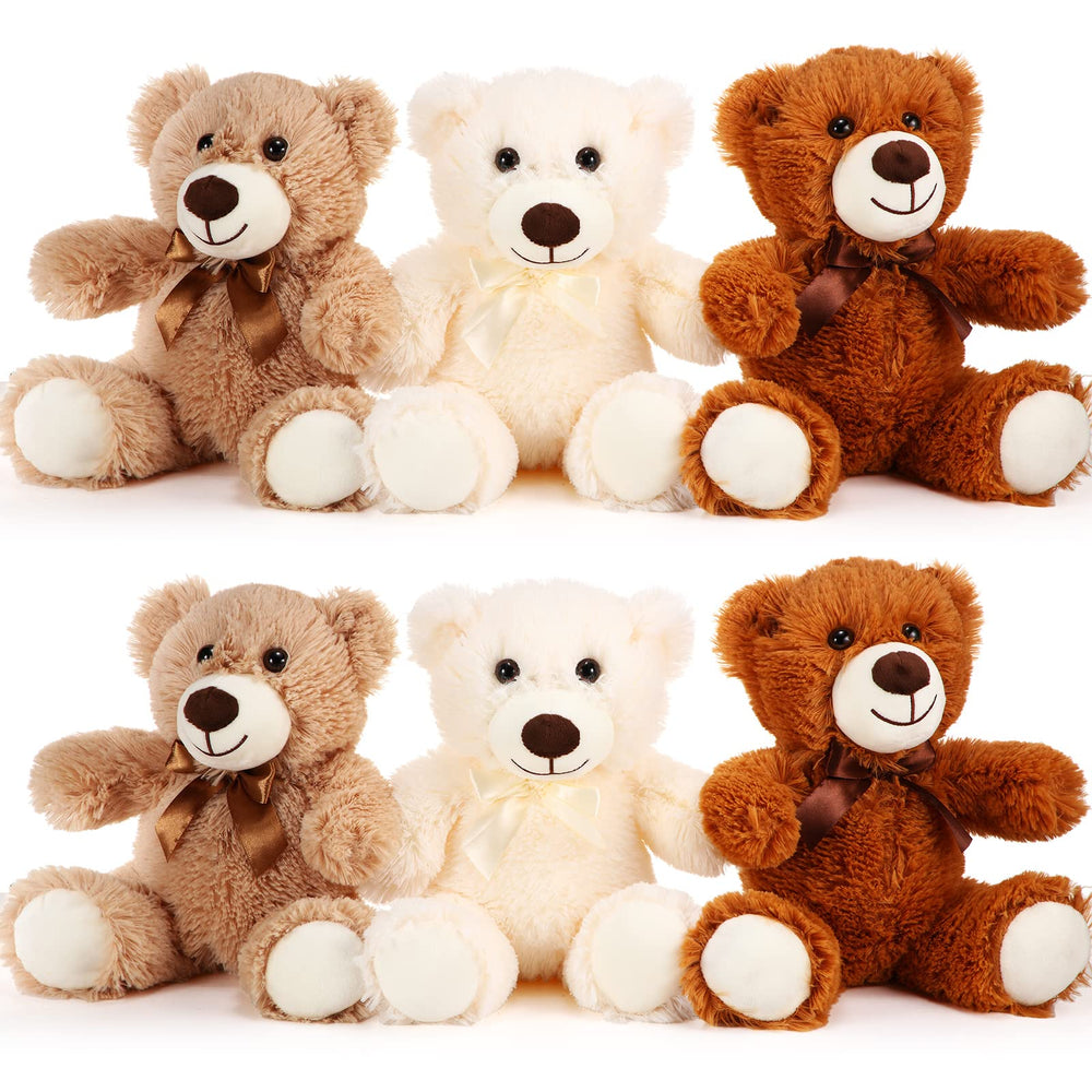 HyDren six bear stuffed animals ready for cuddles and decor