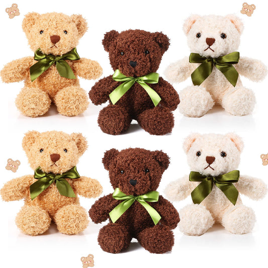 HyDren six-pack bear stuffed animals ready for cuddling and decor