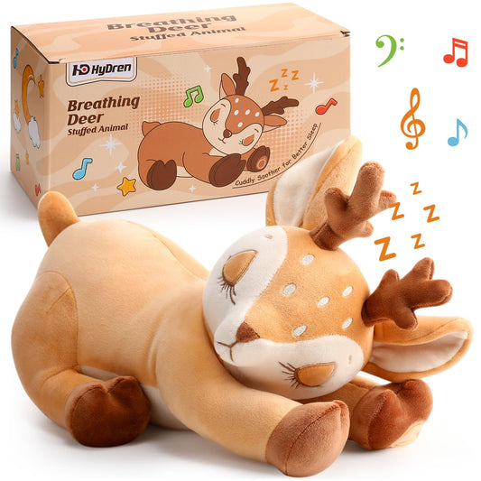 HyDren breathing deer soft plush offering calming hugs and relaxation