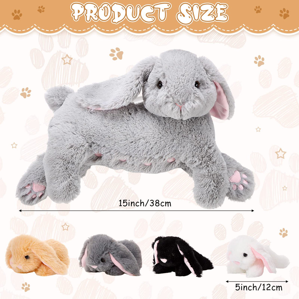 HyDren bunny four babies plush set fosters imaginative play and storytelling.