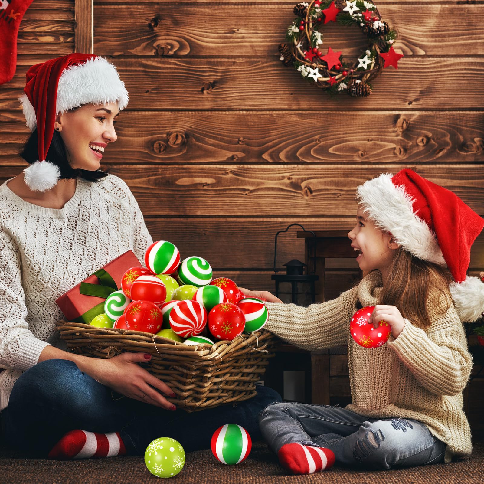HyDren Christmas stress ball pine pattern perfect for gifting and sharing.