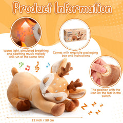 HyDren deer with soft lights and music for bedtime calm