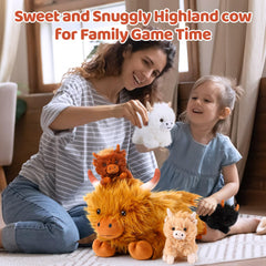 HyDren Highland Cow baby plush 4, safe and huggable for gentle snuggles.