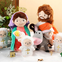 HyDren plush nativity Mary and Jesus 11-inch figure for storytelling