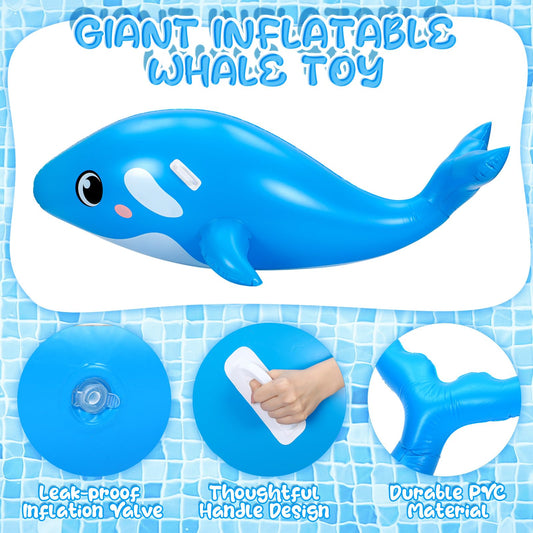 HyDren realistic sea whale design enhances beach or pool play.