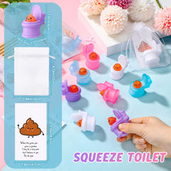 HyDren white toilet toy featuring a cute face for playful coworker gifts.