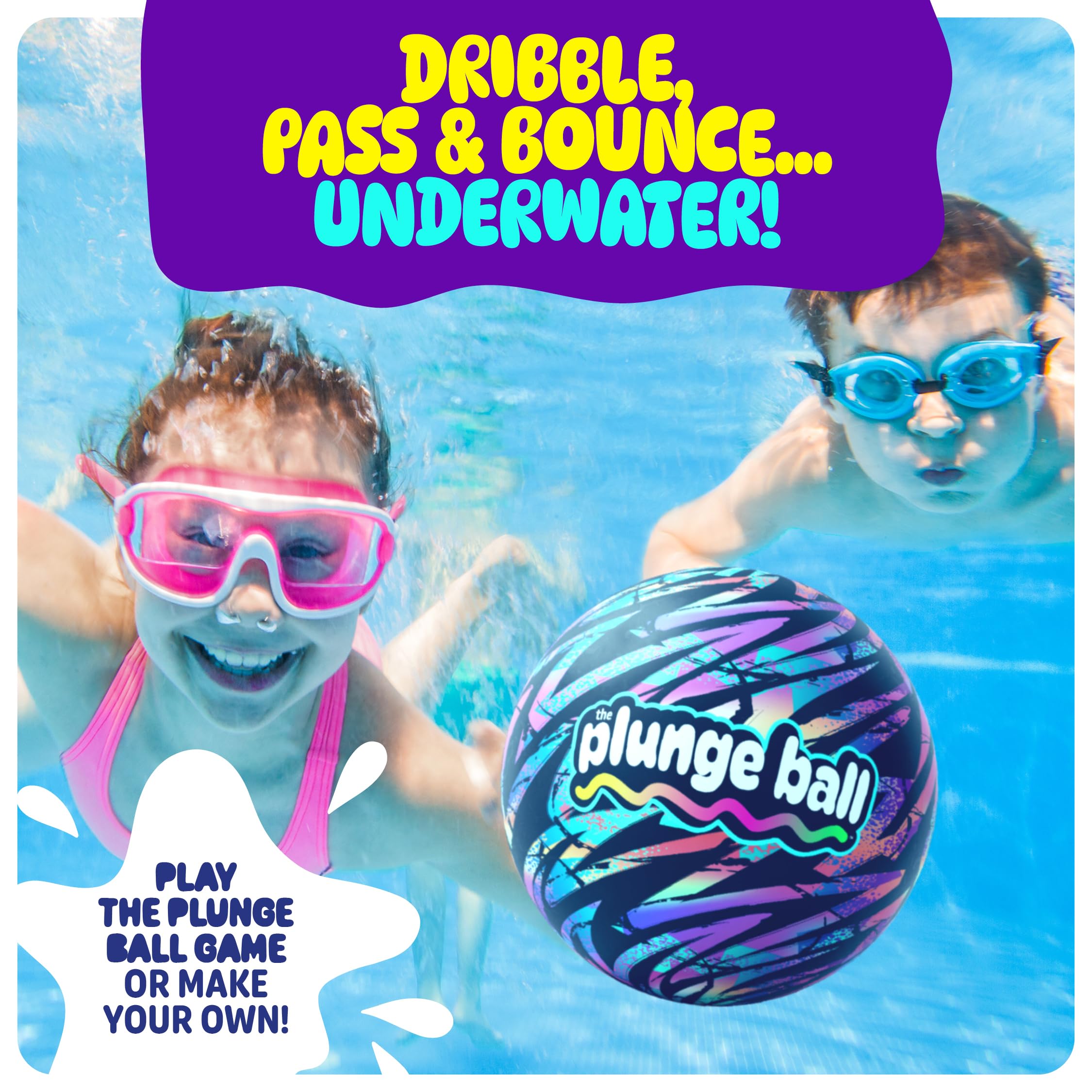 HydroSport Plunge Ball bright colors improve visibility during games