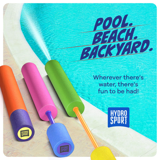 HydroSport water blaster with 30 ft range keeping backyard battles exciting