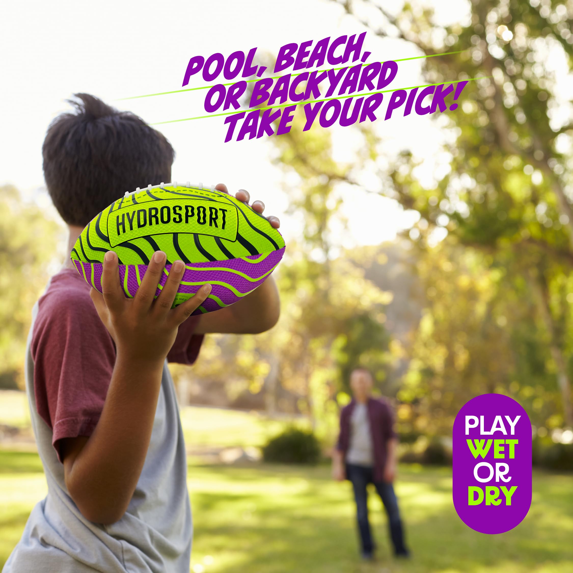 HydroSport Water Football's rugged body withstands rough outdoor play.