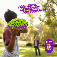 HydroSport Water Football's rugged body withstands rough outdoor play.