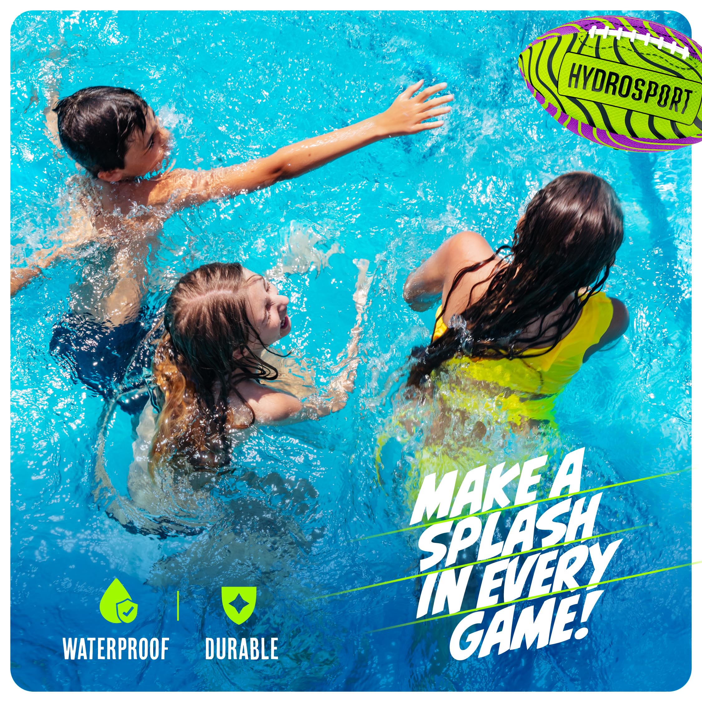 HydroSport Water Football during a rainy day session for family-friendly fun.