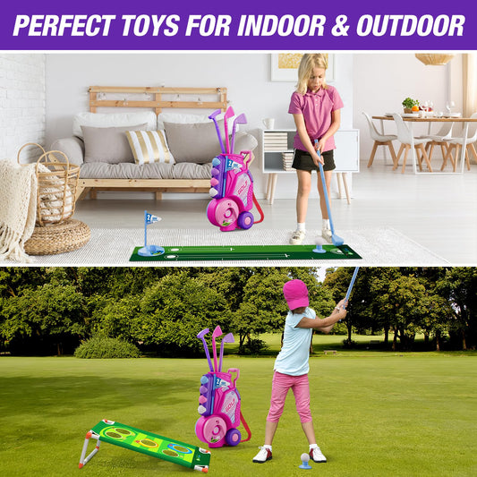 HYES pink golf balls for safe, soft play and repetitive target practice.