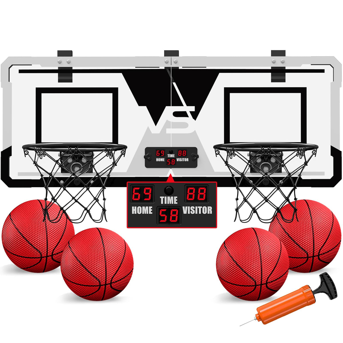 HYES 2-player over-door hoop for head-to-head play