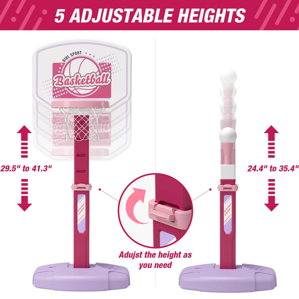 HYES sturdy base with weights ensures stable play sessions