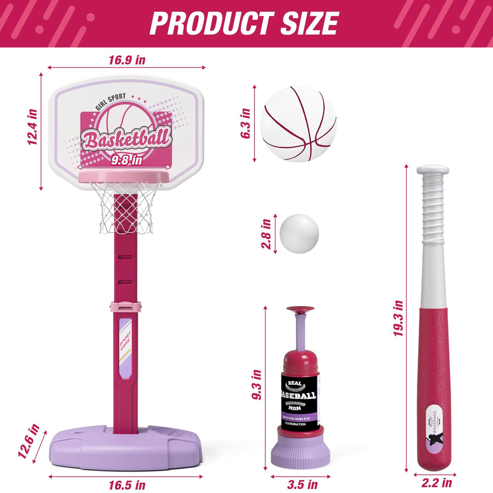 HYES 2 in 1 sports set supports indoor outdoor versatility