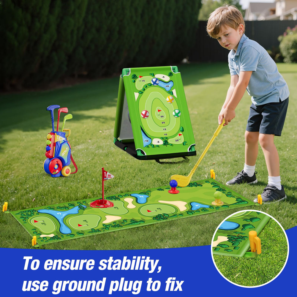 HYES golf balls for varied practice experiences.