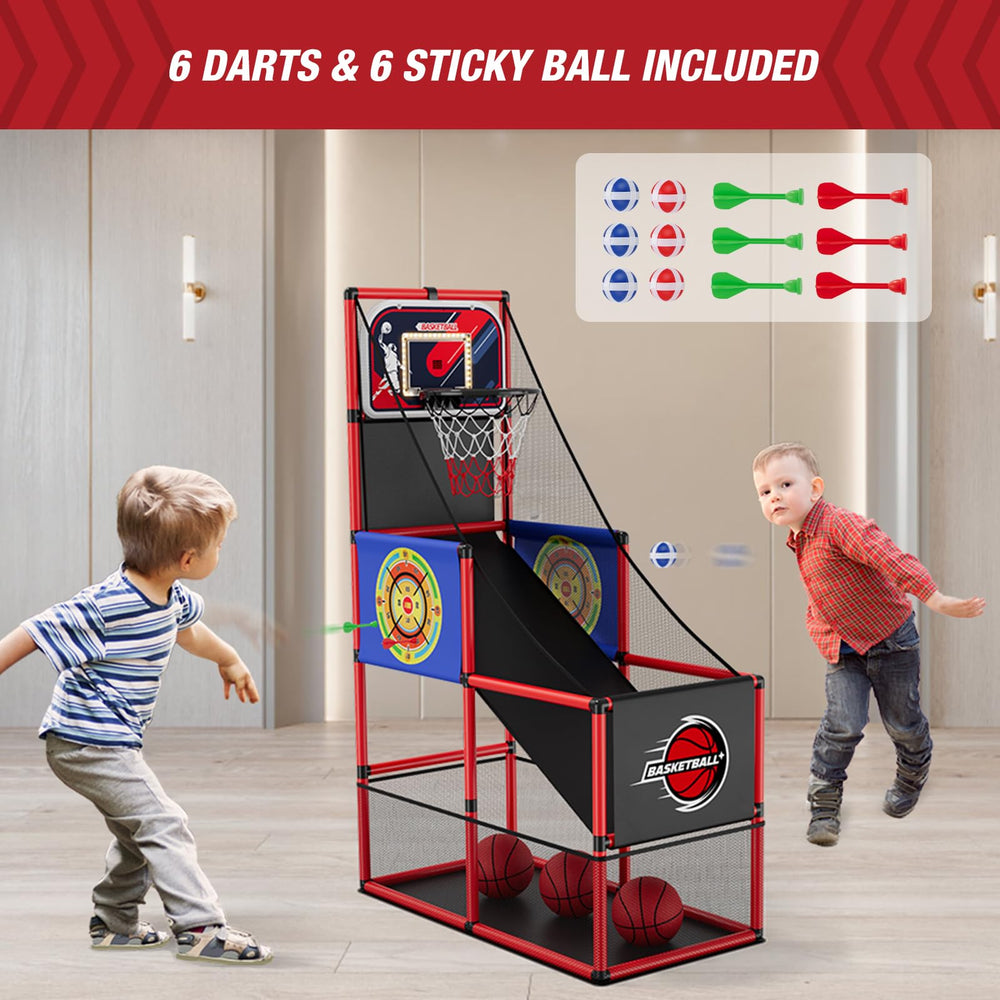 HYES adjustable-height hoop adapts from 44 to 55 inches
