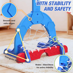 HYES adjustable height stand grows with kids from 22 to 45 inches.
