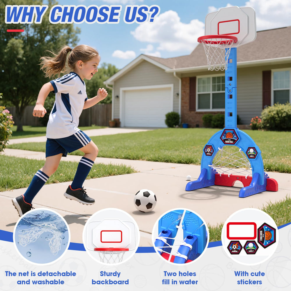 HYES base fill with sand or water adds stability during play.