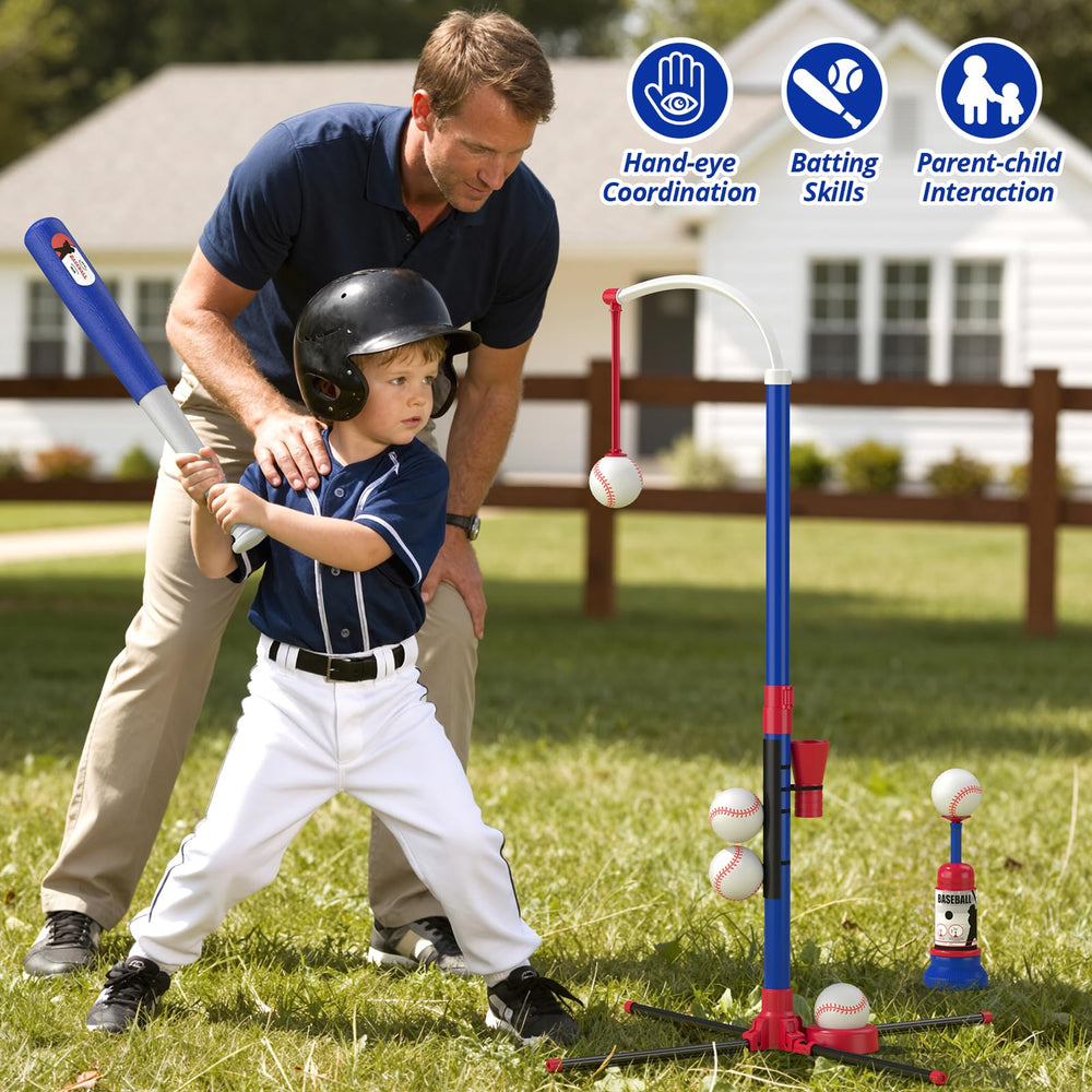 HYES blue automatic launcher delivering easy pitched balls.