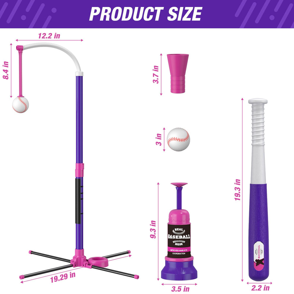 HYES baseball set indoor-outdoor use for versatile play.