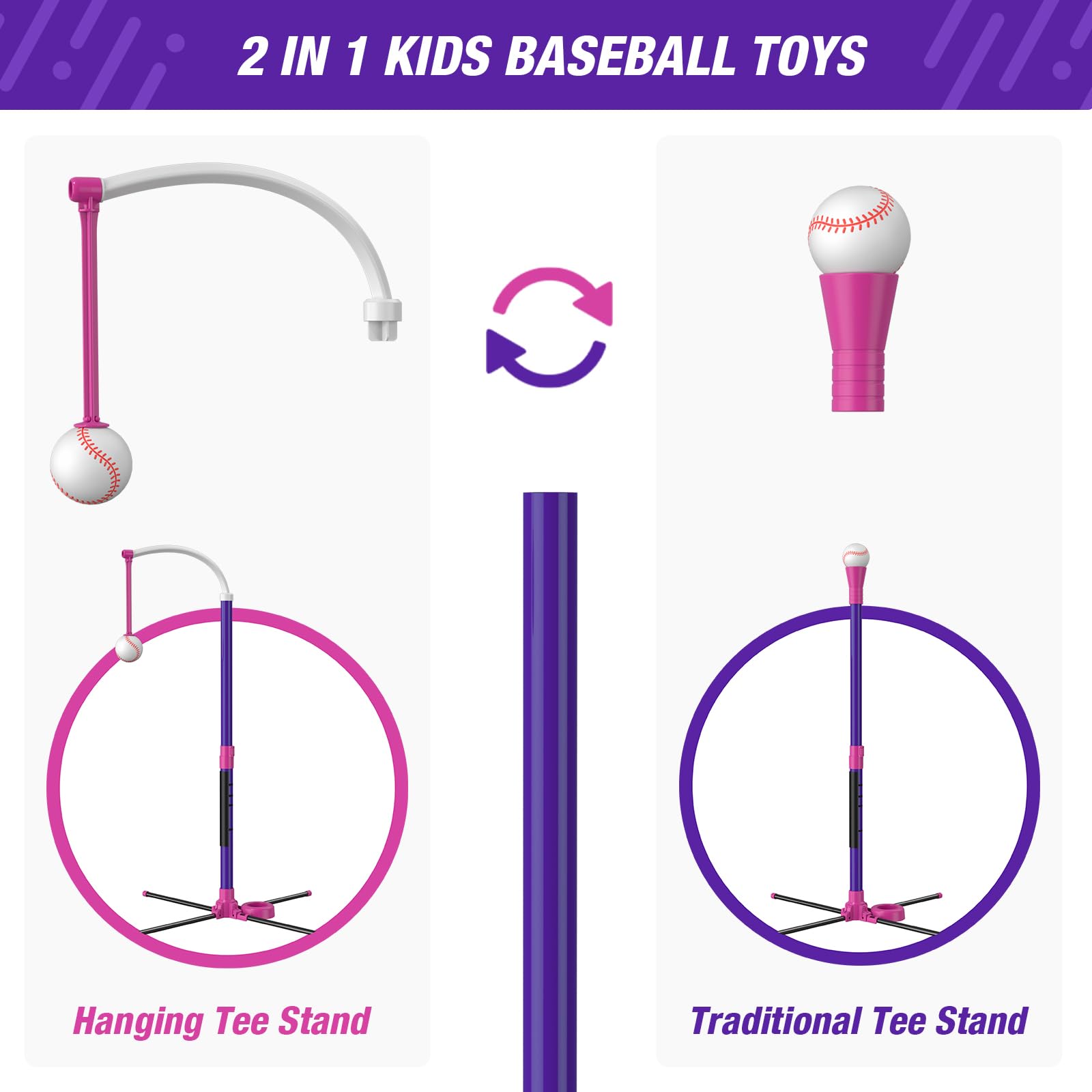 HYES baseball set storage bag for simple transport.